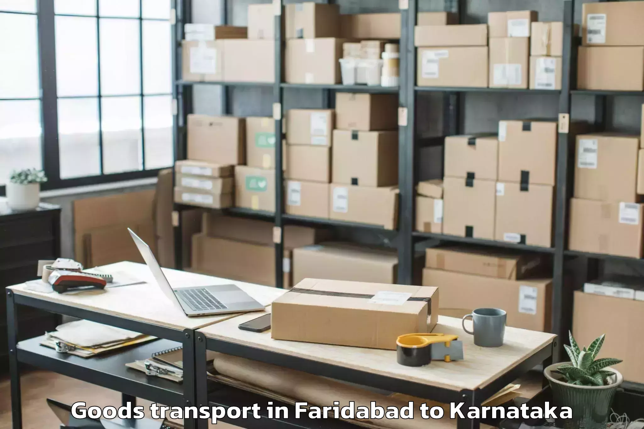 Book Faridabad to Mandya Goods Transport